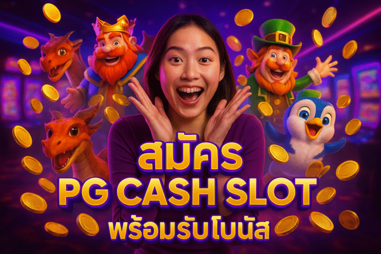 วิธีสมัคร PG CASH SLOT พร้อมรับโบนัส