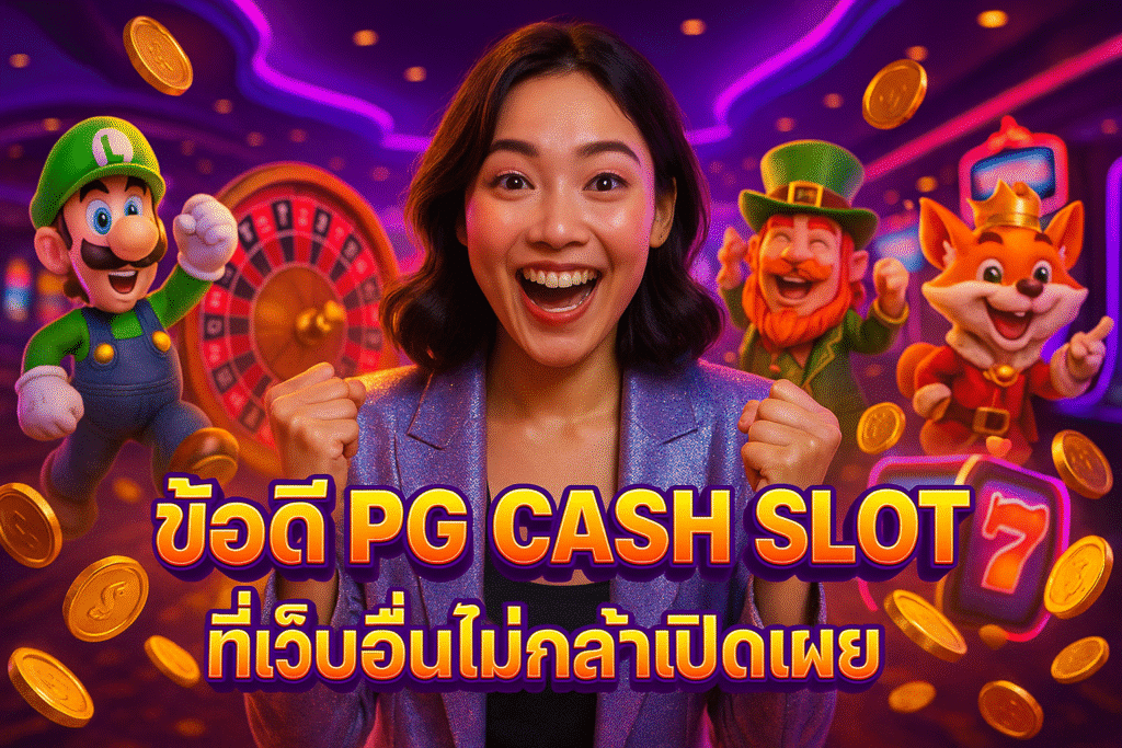 ข้อดี PG CASH SLOT ที่เว็บอื่นไม่กล้าเปิดเผย