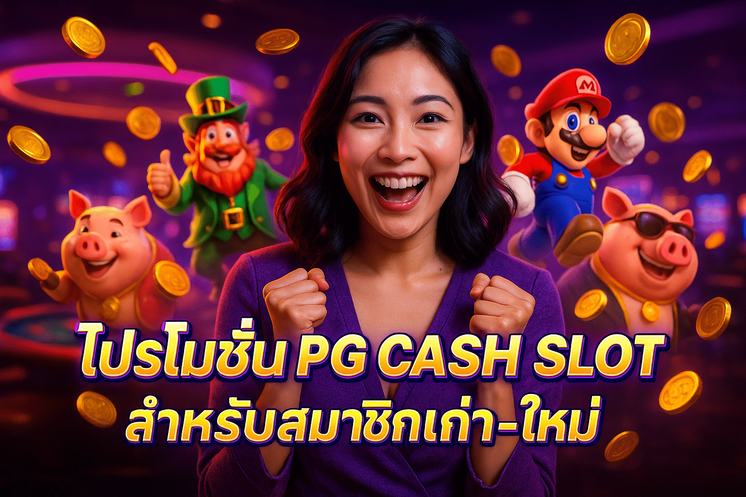 โปรโมชั่น PG CASH SLOT สำหรับสมาชิกเก่า-ใหม่